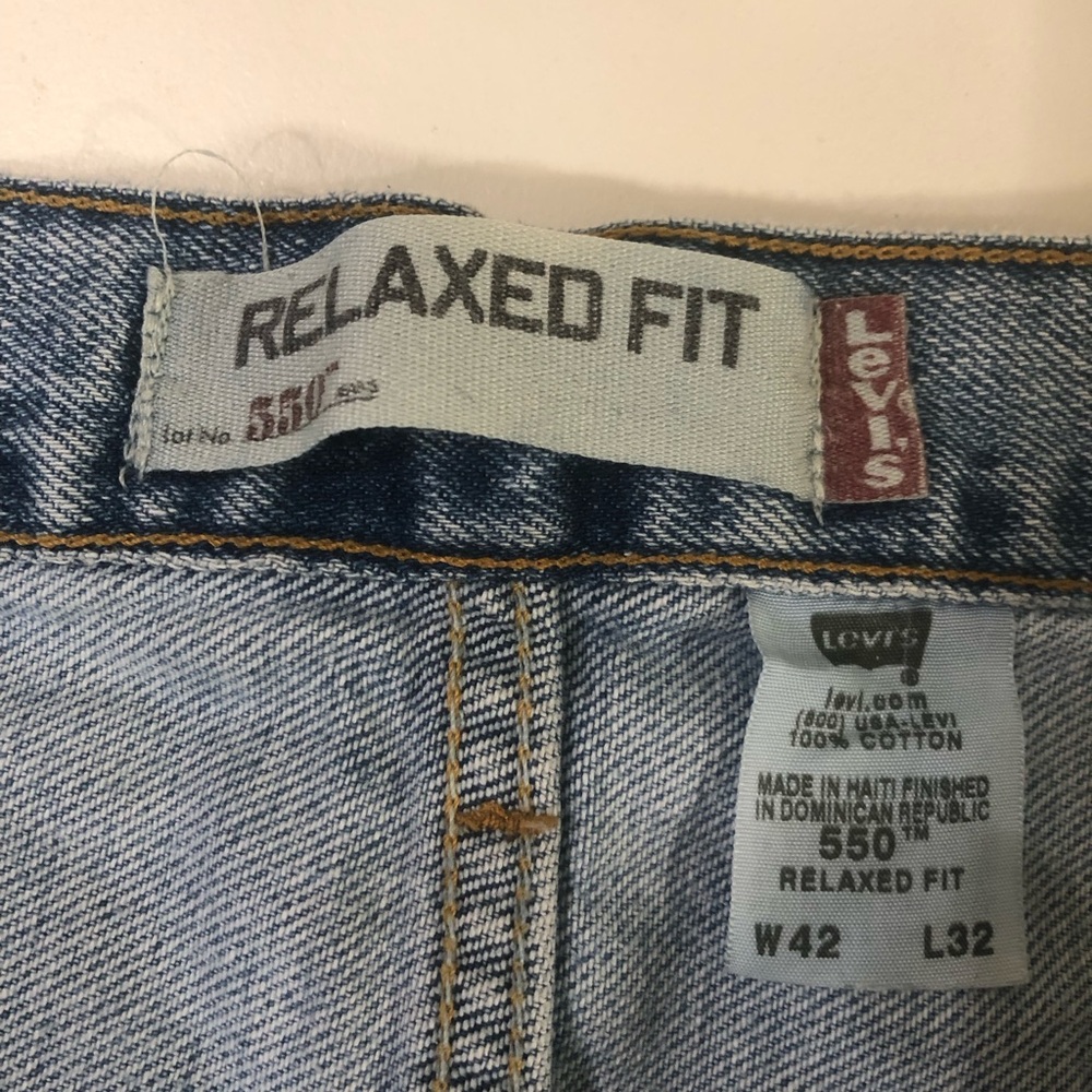 Levis 550 Relaxed Fit Blue Men’s Jeans W42 X L32 Levis Strauss & Co. - Picture 4 of 11